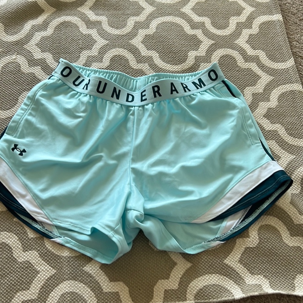 Light blue under armour shorts